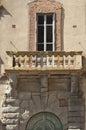 Ancient stone balcony